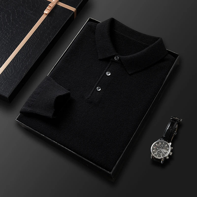 Street-Wave Premium Polo Sweater For Men Luxurious Comfort And Timeless Style For Quality Seekers