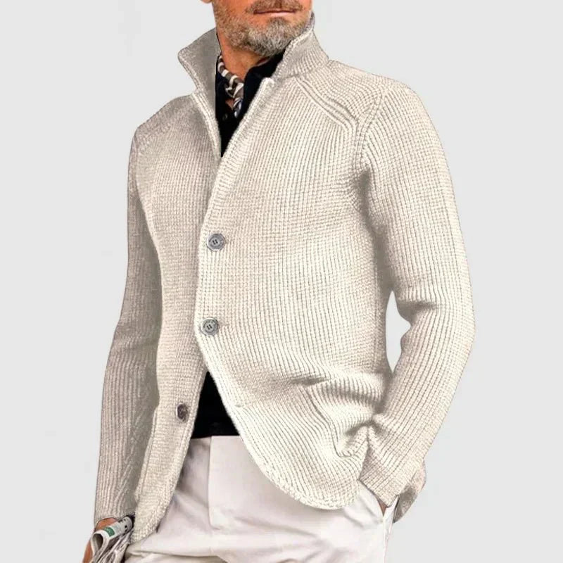 Street-wave Men's Knit Vest With Button Closure Elegant Warmth Versatile Style For Modern Gents