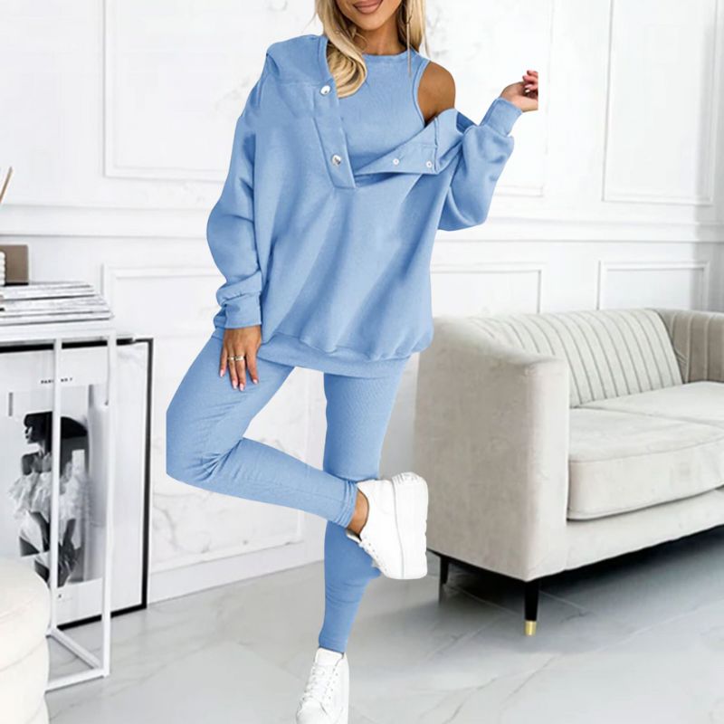 Street-wave Streetwear Set For Women Cozy All Day Comfort And Modern Urban Chic Outfit