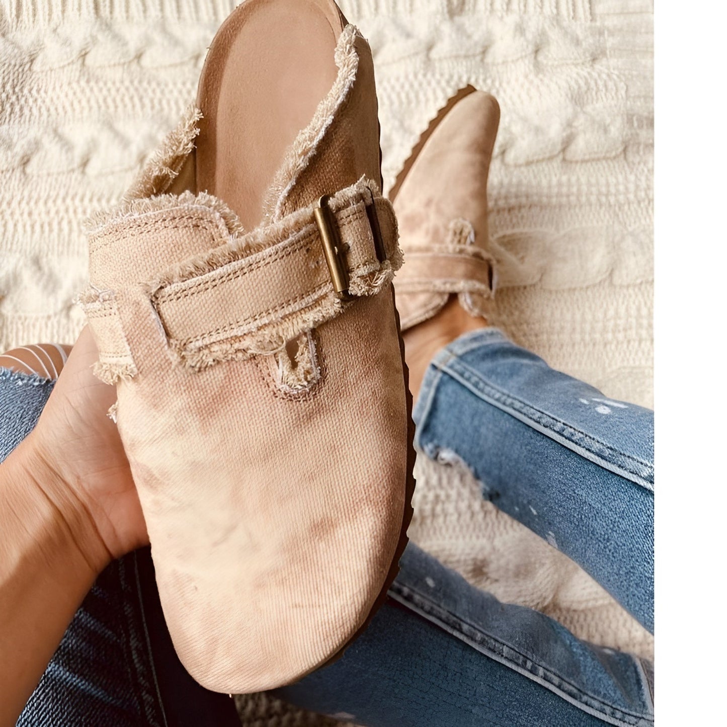 Street-Wave Women Slippers Camouflage Cozy Comfort With Soft Lining And Flexible Sole