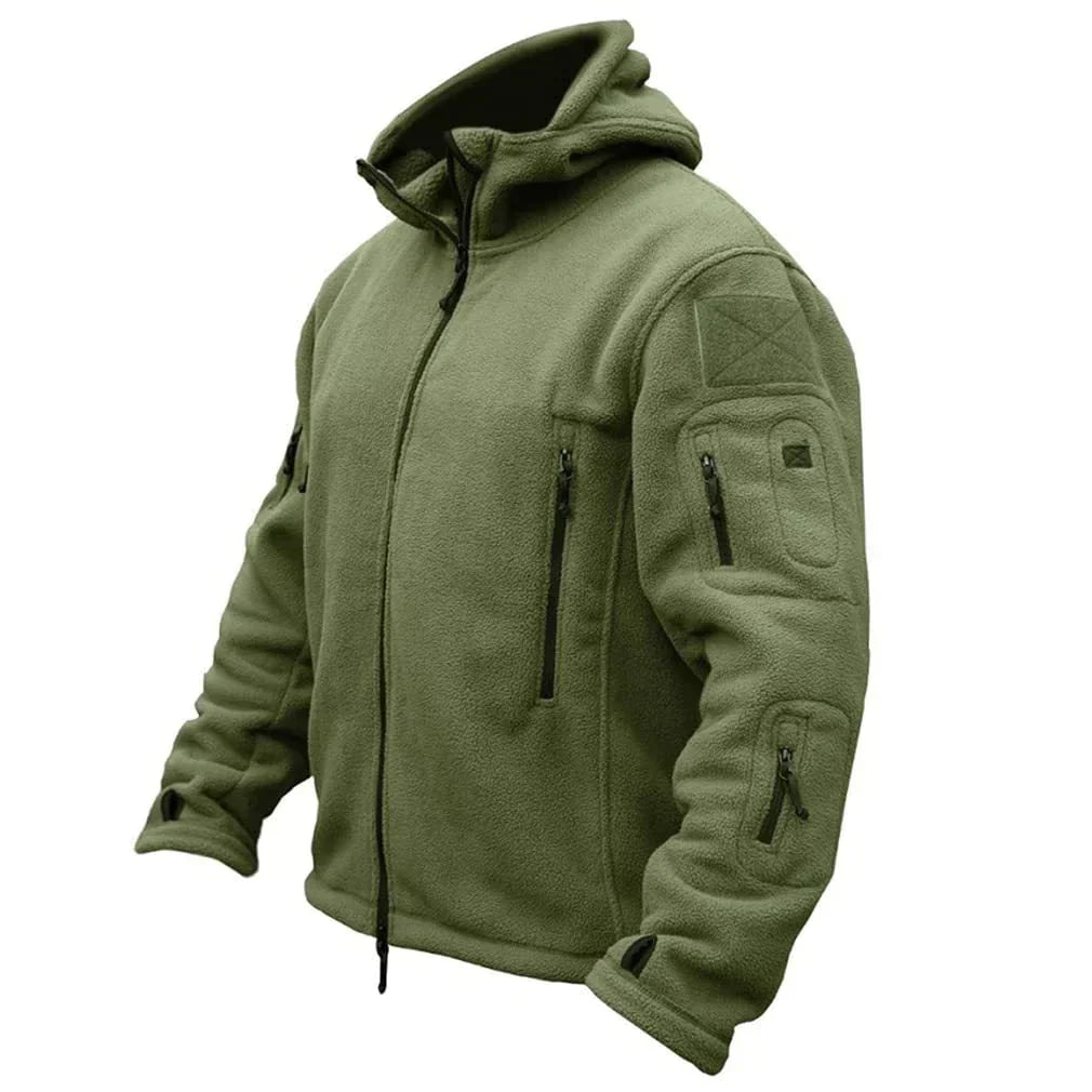 Hooded Tactical Jacket Street-wave Windproof Rugged Fleece For Outdoor Enthusiasts