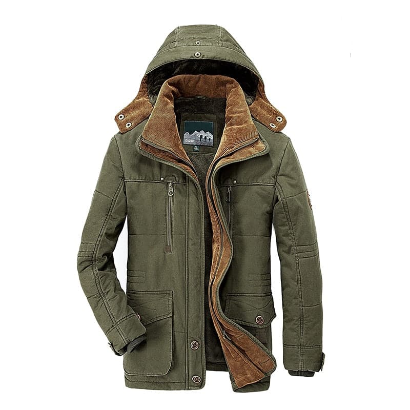 Street-Wave Men's Winter Coat Insulated and Weatherproof Multifunctional Outerwear for Everyday Warmth