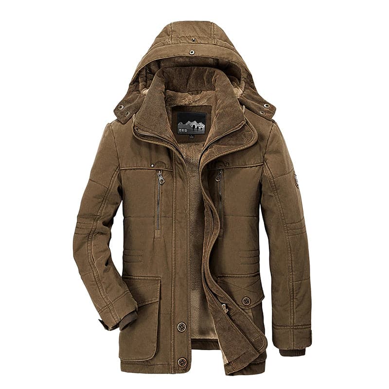 Street-Wave Men's Winter Coat Insulated and Weatherproof Multifunctional Outerwear for Everyday Warmth