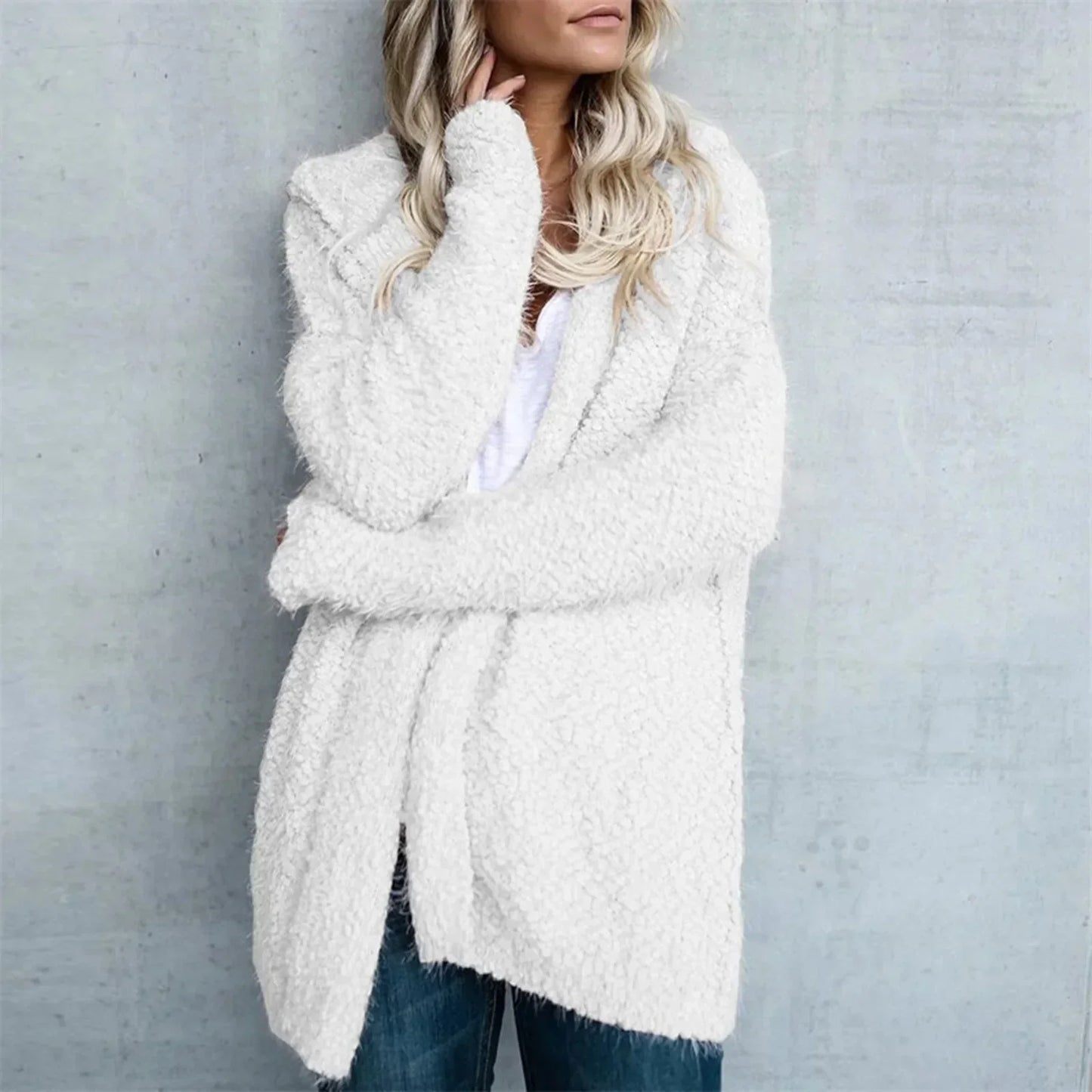 Street Wave Teddy Coat For Women Cozy Plush Exterior Oversized Fit Layering Essentials