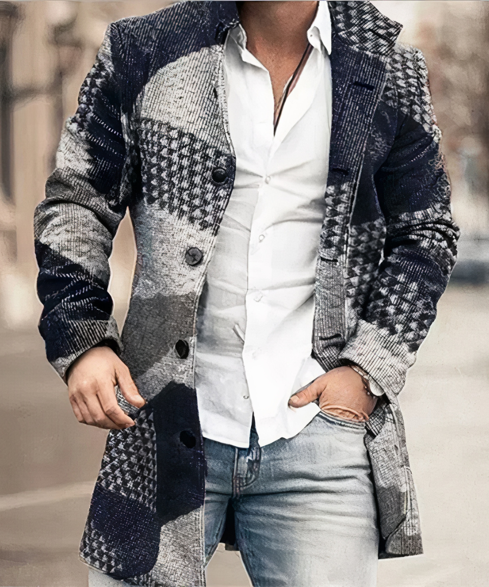 Street Wave Mens Trench Coat Timeless Style Premium Fabric Polyester Lining For Fashion Forward Men