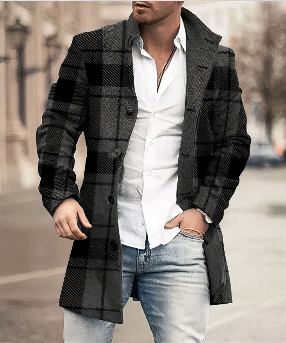 Street Wave Mens Trench Coat Timeless Style Premium Fabric Polyester Lining For Fashion Forward Men