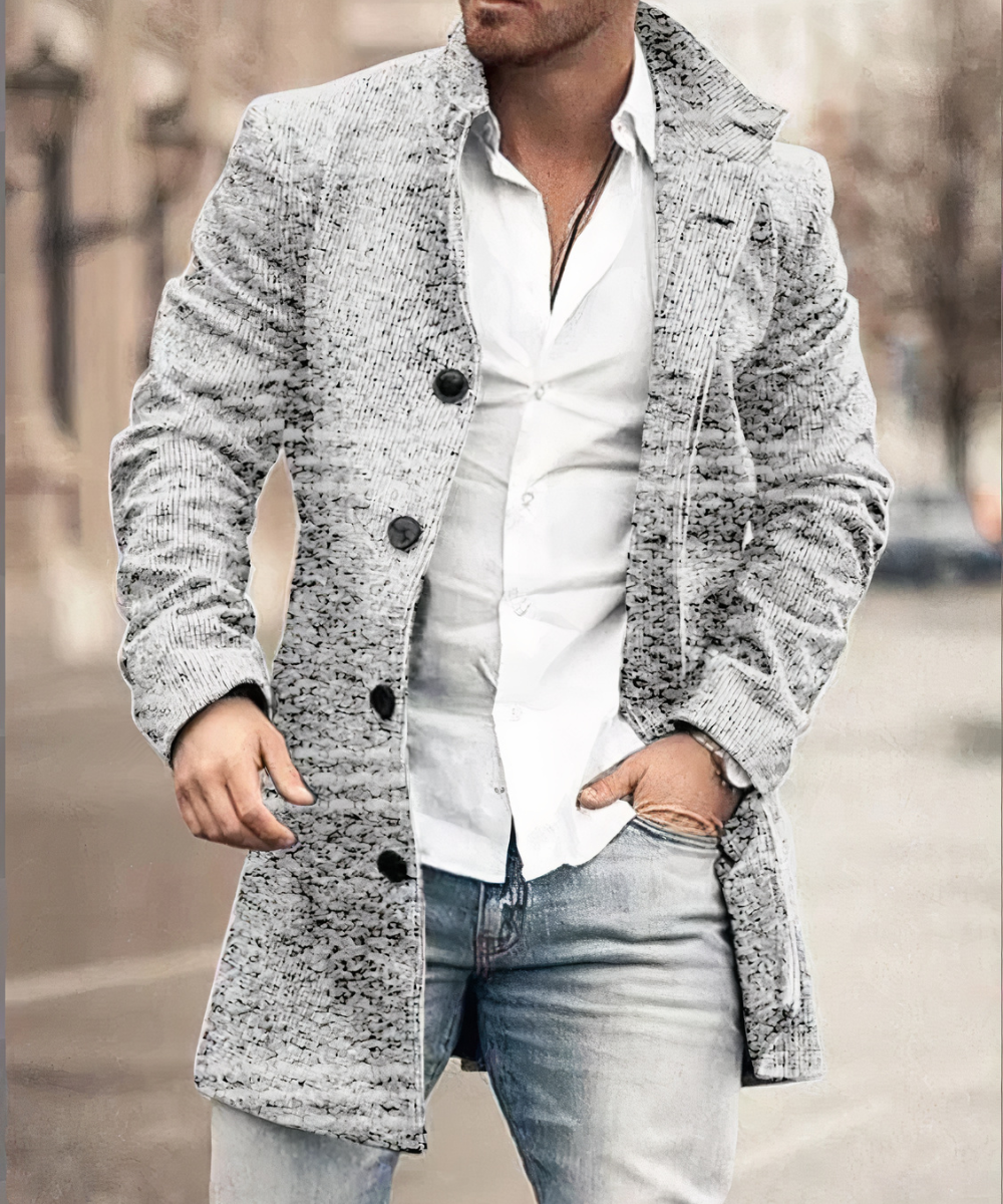 Street Wave Mens Trench Coat Timeless Style Premium Fabric Polyester Lining For Fashion Forward Men