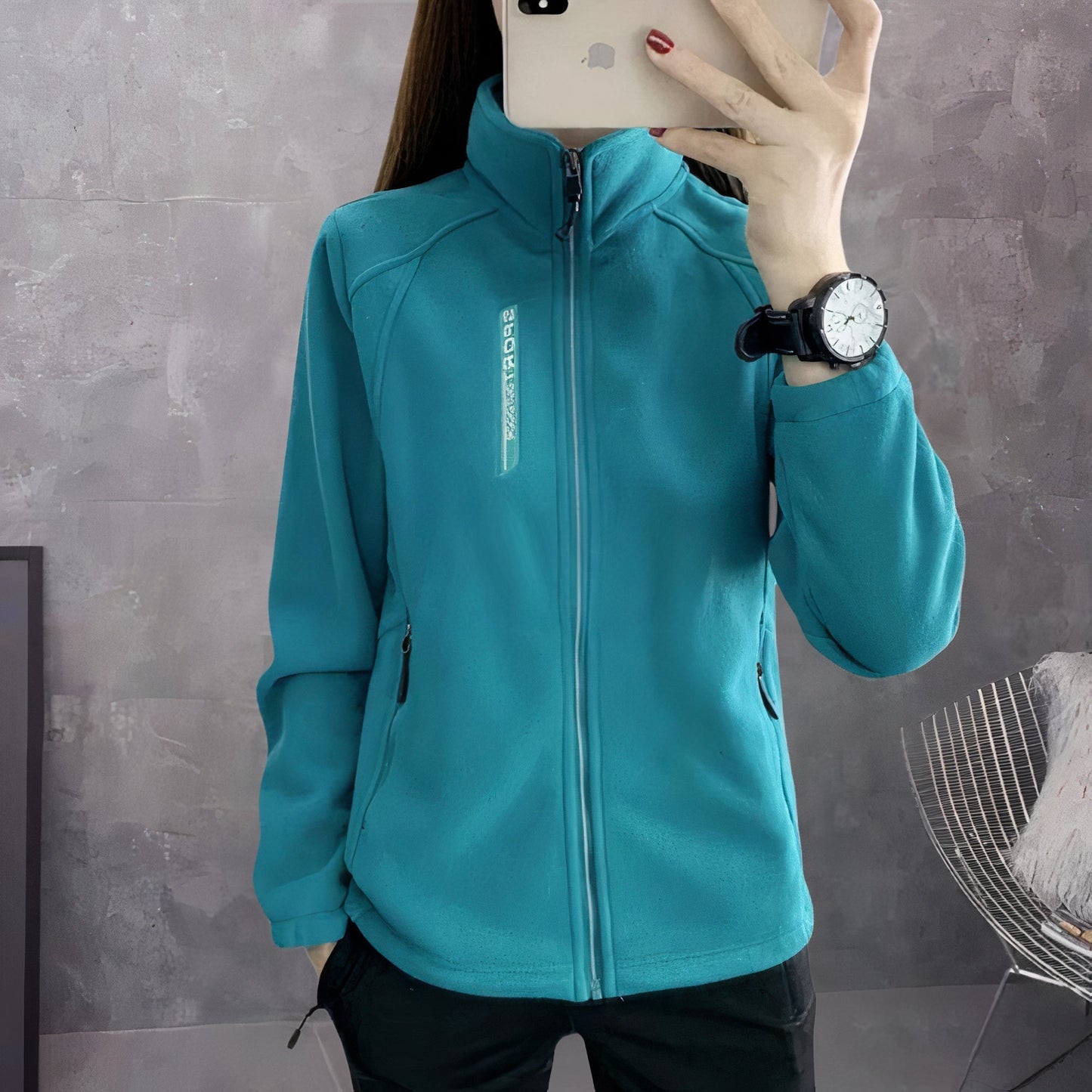 Street-wave Ava Fleece Jacket For Active Women Warm Breathable Lightweight With Zipped Pockets