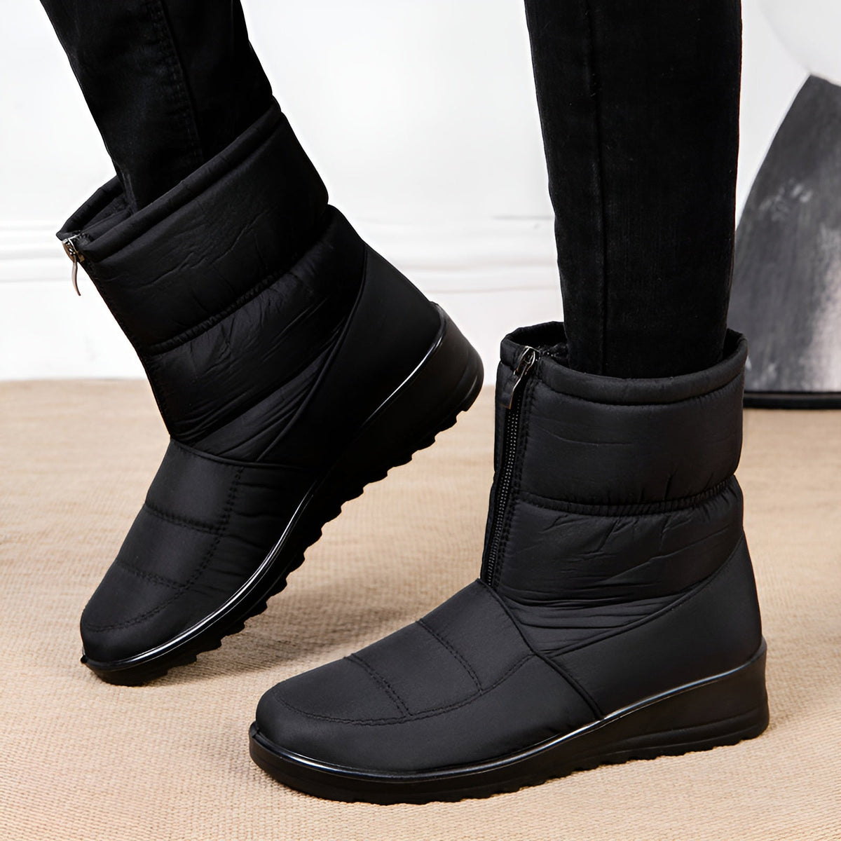 Streetwave Waterproof Winter Boots For Women With Plush Warm Lining For Cold Weather