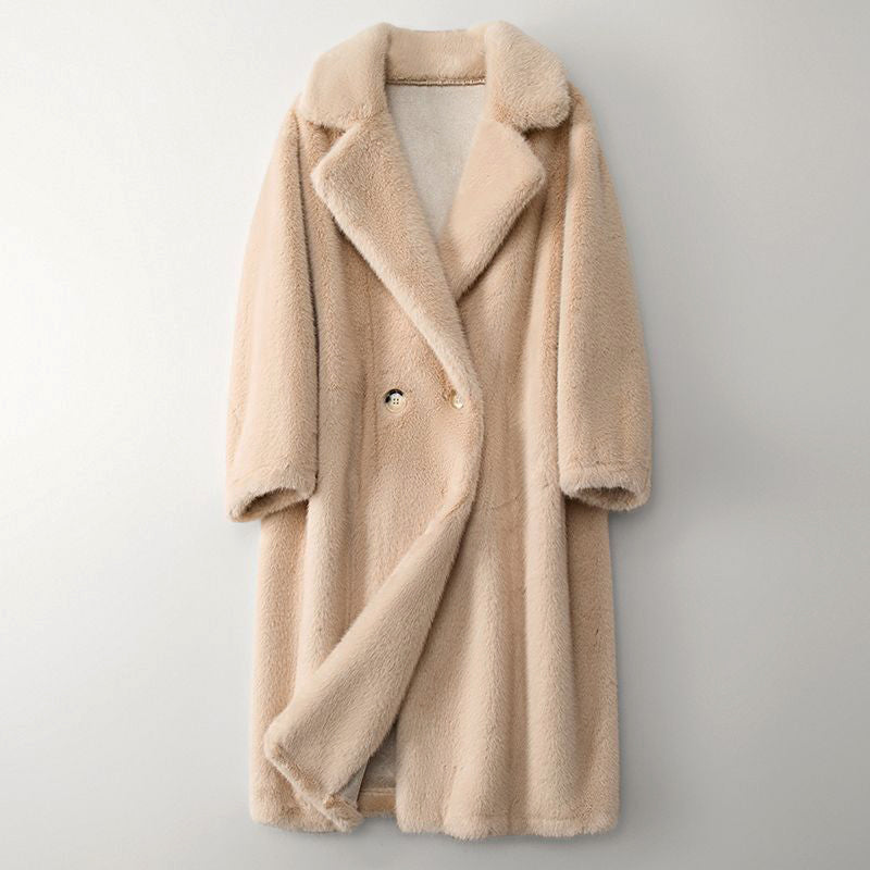 Streetwave Beige Teddy Coat For Women Ultra Soft Warm Winter Jacket Cozy Chic Fashionable Outerwear