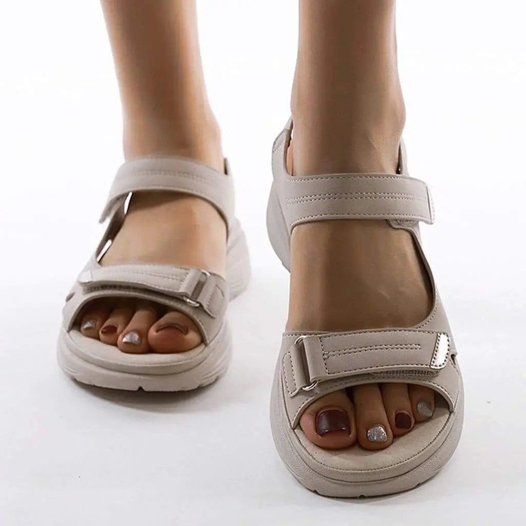 Street-Wave Adjustable Strap Sandals For Women Cushioned