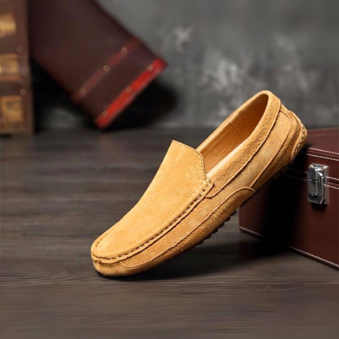 Adrian Suede Moccasins For Men Luxury Genuine Leather Loafers With All Day Comfort