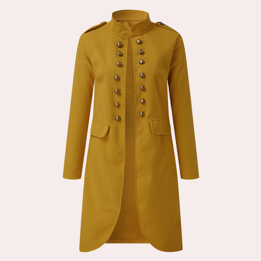 Street-wave Women Mid-Length Autumn Coat With Warmth And Flattering Fit For Everyday Style