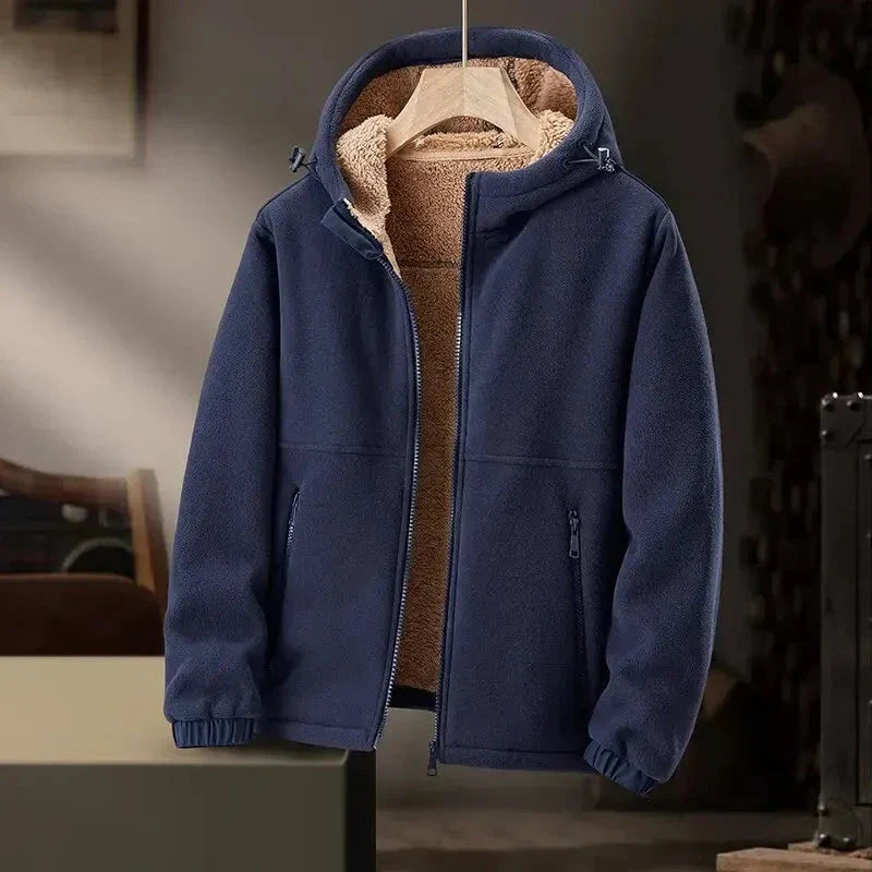 Alec Cashmere Fleece Hooded Jacket