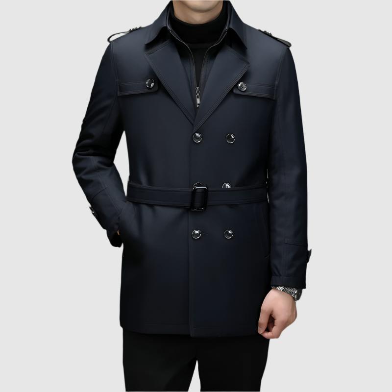 Alessandro Veneti Double Breasted Windbreaker