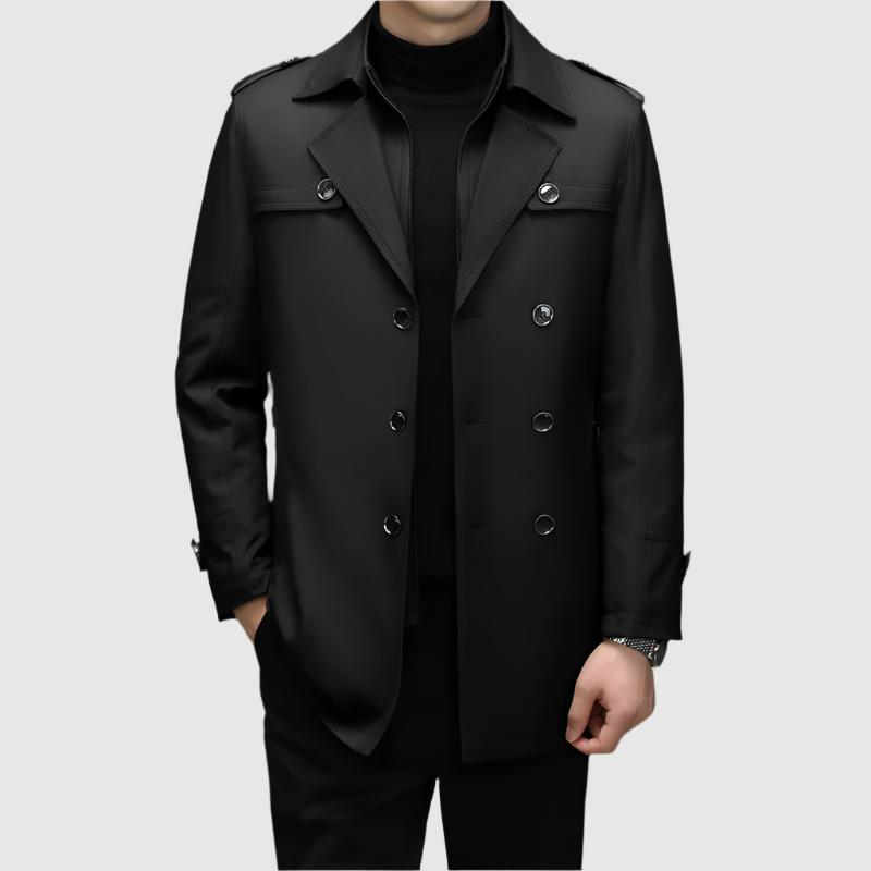 Alessandro Veneti Double Breasted Windbreaker