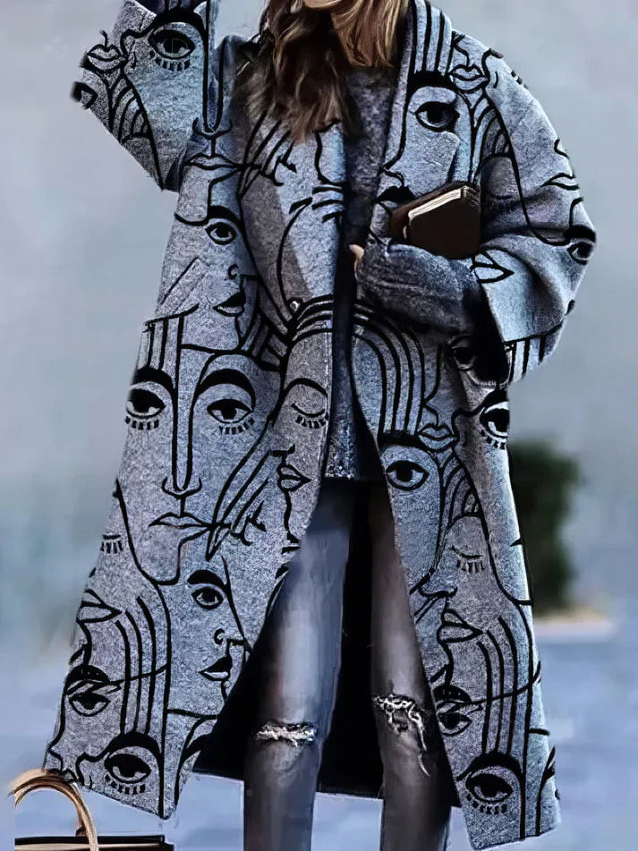 Street-Wave Wool Coat With Long Lapels For Women Warmth Elegance And Sustainable Comfort Trendy Autumn Essential