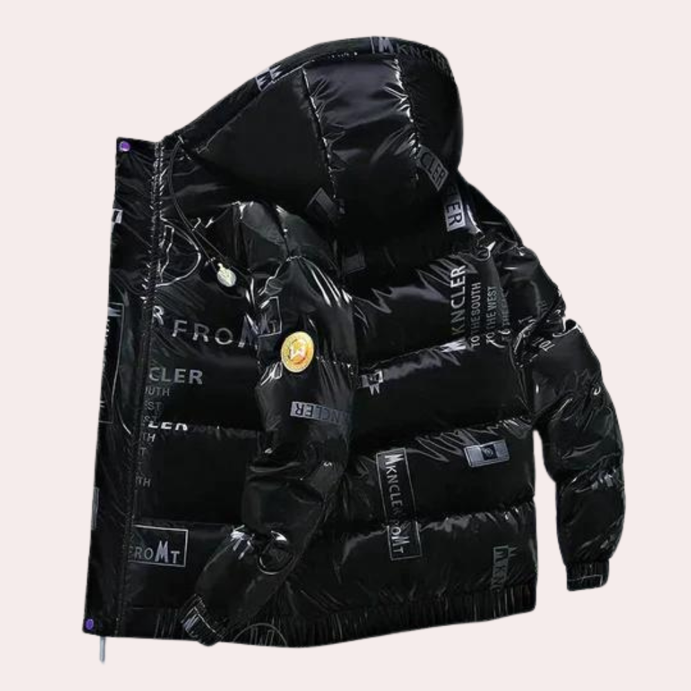 Mens Winter Jacket With Hood Alfred Streetwave Modern Warm Puffer Style Coat For Men