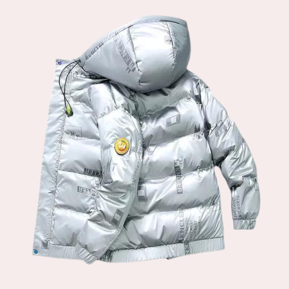 Mens Winter Jacket With Hood Alfred Streetwave Modern Warm Puffer Style Coat For Men