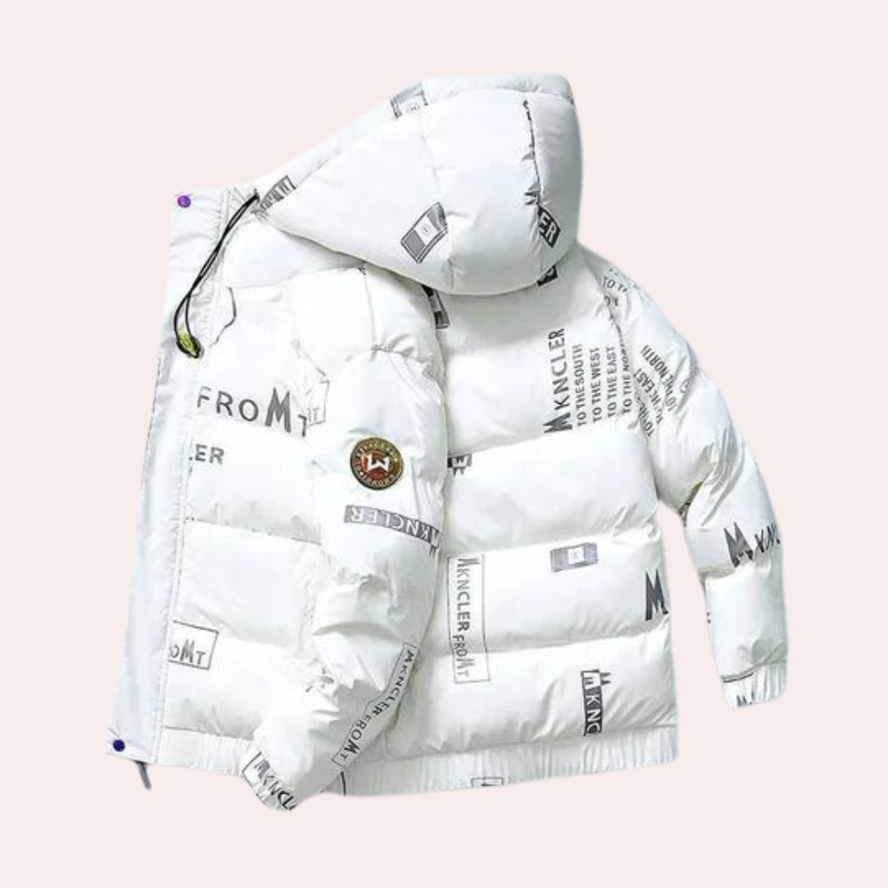 Mens Winter Jacket With Hood Alfred Streetwave Modern Warm Puffer Style Coat For Men