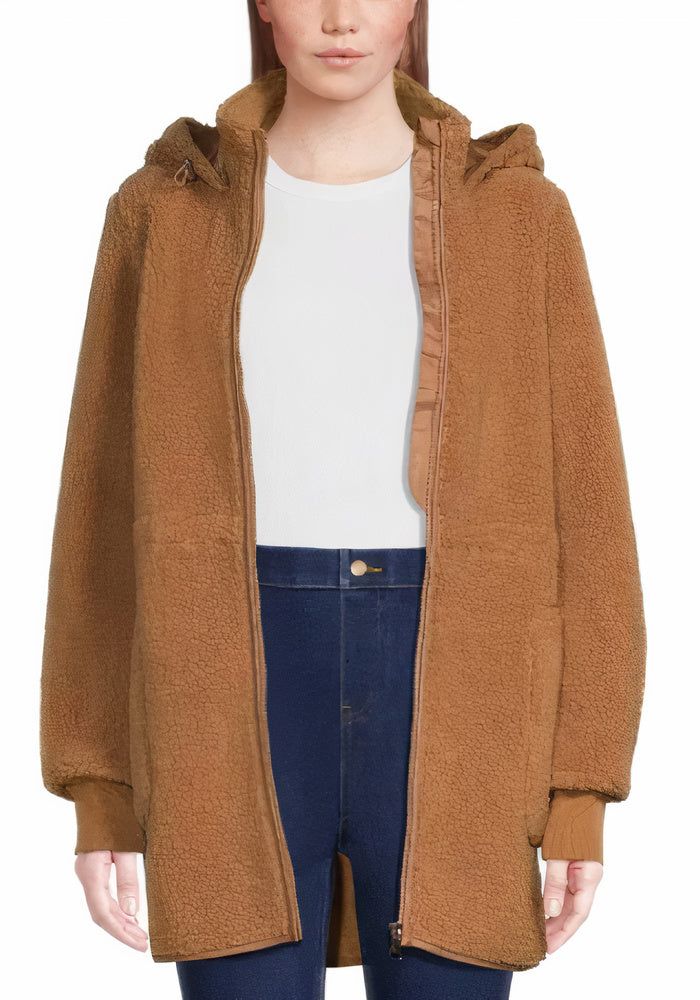 Street-Wave Womens Fleece Winter Jacket Alise Cozy Warmth Breathable Insulated For Women Everyday