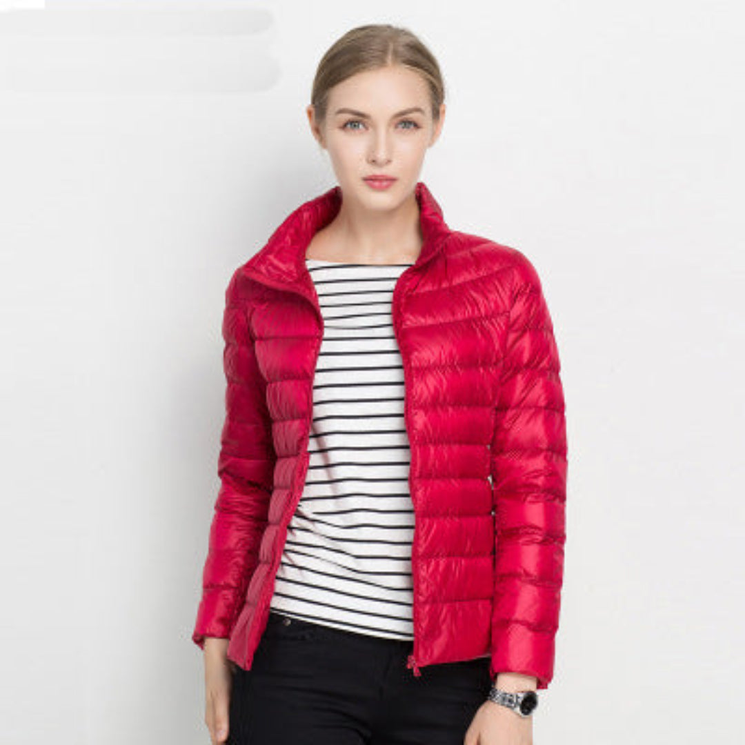 Street-Wave Womens Quilted Winter Coat Classic Longline Insulated Jacket For Warmth