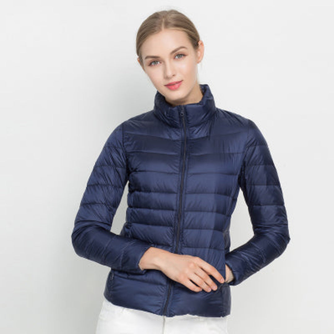 Street-Wave Womens Quilted Winter Coat Classic Longline Insulated Jacket For Warmth
