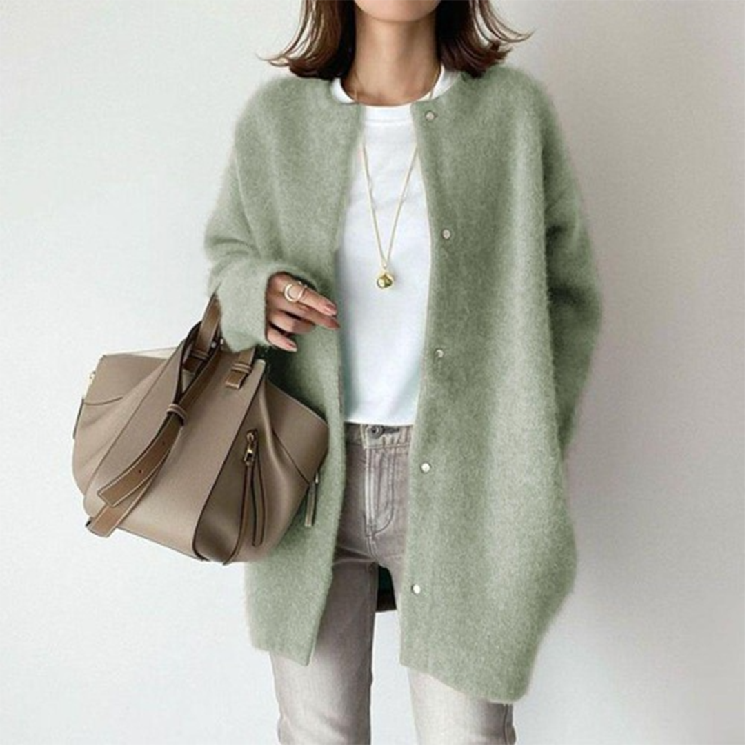 Street Wave Women's Elegant Cut Jacket for Transitional Weather with Flattering Silhouette Everyday Coat
