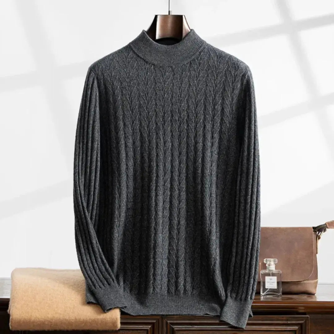 Waylynn Himalayan Cashmere Mock Turtleneck Unisex Comfort