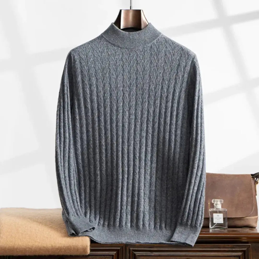 Waylynn Himalayan Cashmere Mock Turtleneck Unisex Comfort