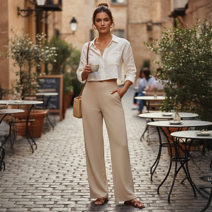Julie Wide Leg Pants Street Wave For Everyday Wear All Day Comfort