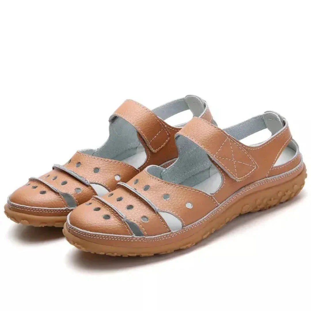 Waylynn Ariana Leather Sandals Women All Day Comfort