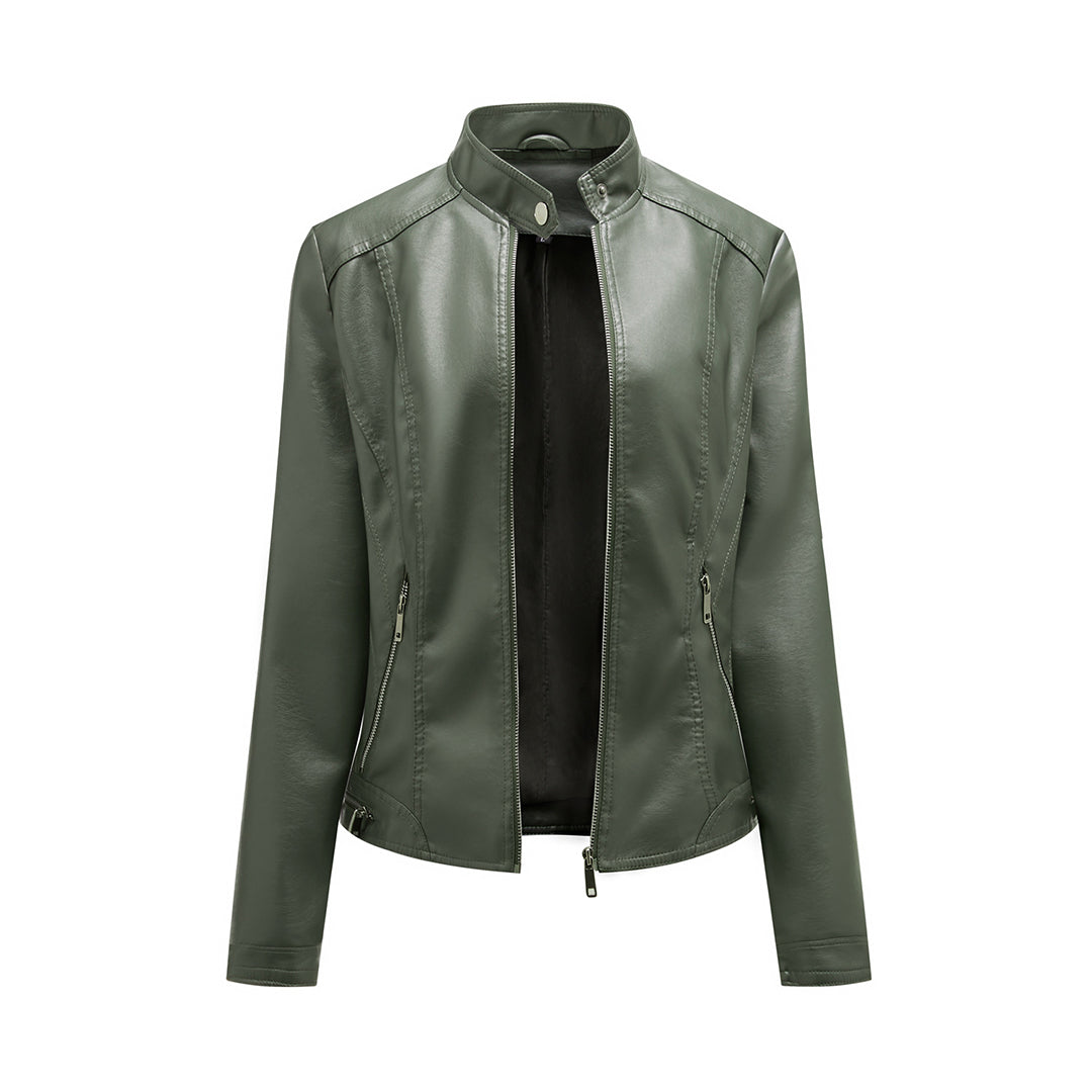 Slavka Leather Jacket for Women by Street-wave - Luxurious Soft Leather, Elegant Fit