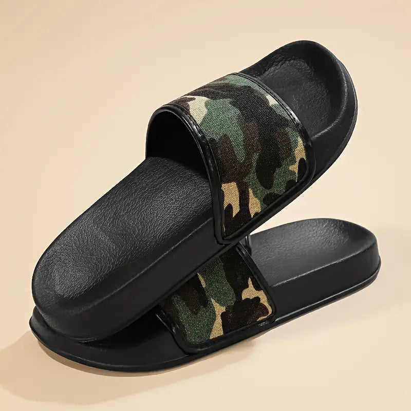 Street Wave Camouflage Print Open Toe Outdoor Sports Sandals For Men Comfortable And Durable