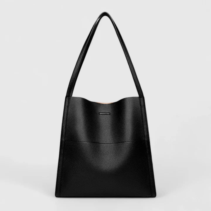 Women's Structured Handbag with Zipper Closure and Interior Pockets