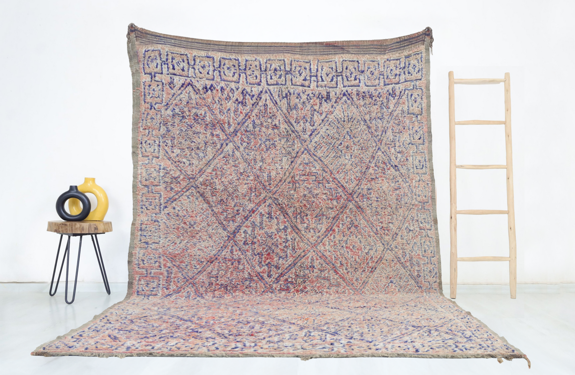 Aṣil Vintage Moroccan Rug 6'1" x 11' - Street-Wave
