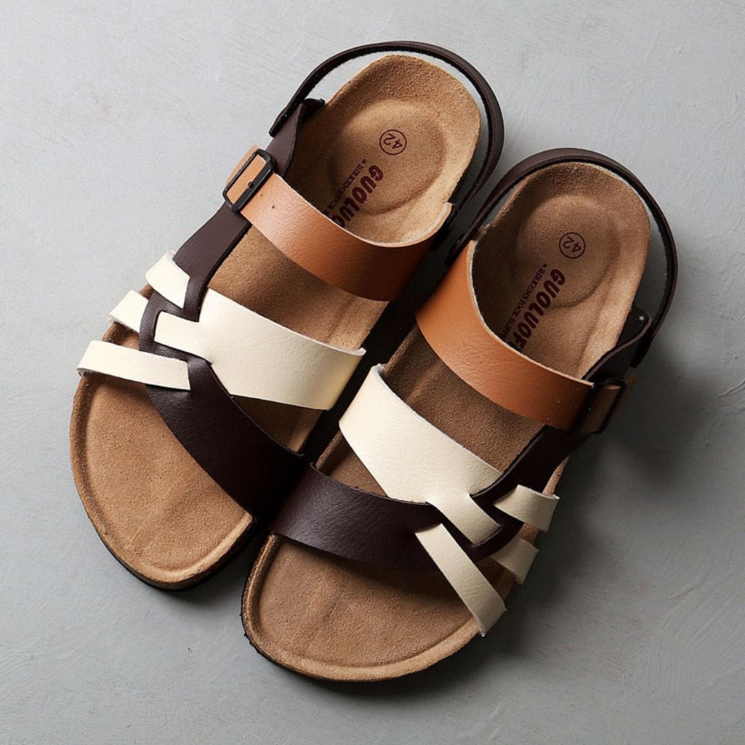 Atlas Leather Sandals For Men By Waylynn Premium Comfort