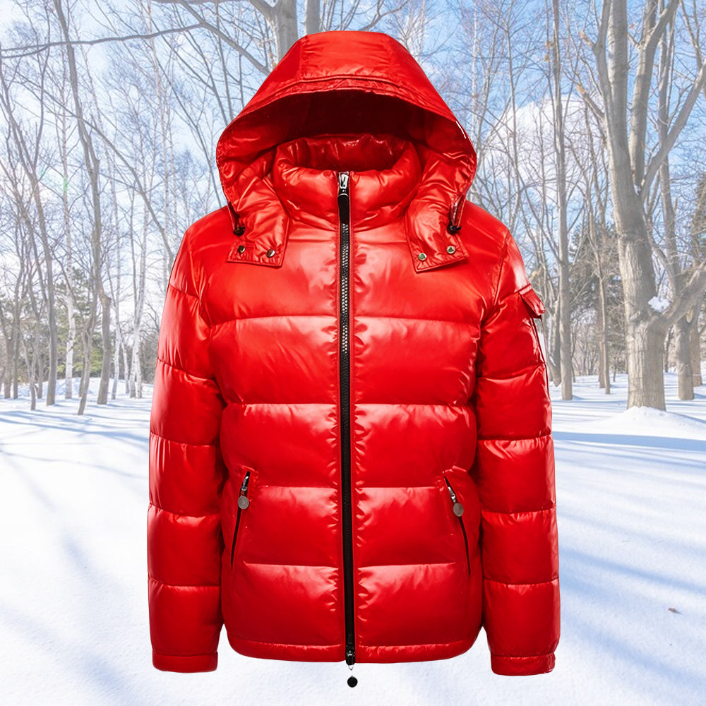 Street-Wave Waterproof Puffer Jacket With Hood For Urban Adventurers Keeps You Warm And Dry