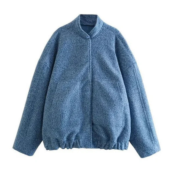 Street Wave Oversized Bomber Jacket For Urban Style Lovers Warm Cozy Comfortable Weather Ready