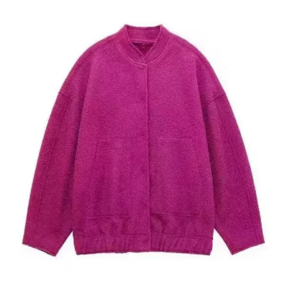 Avelena Oversized Bomber Jacket For Women By Streetwave Windproof Warmth Relaxed Fit