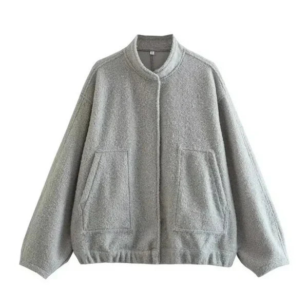 Avelena Oversized Bomber Jacket For Women By Streetwave Windproof Warmth Relaxed Fit