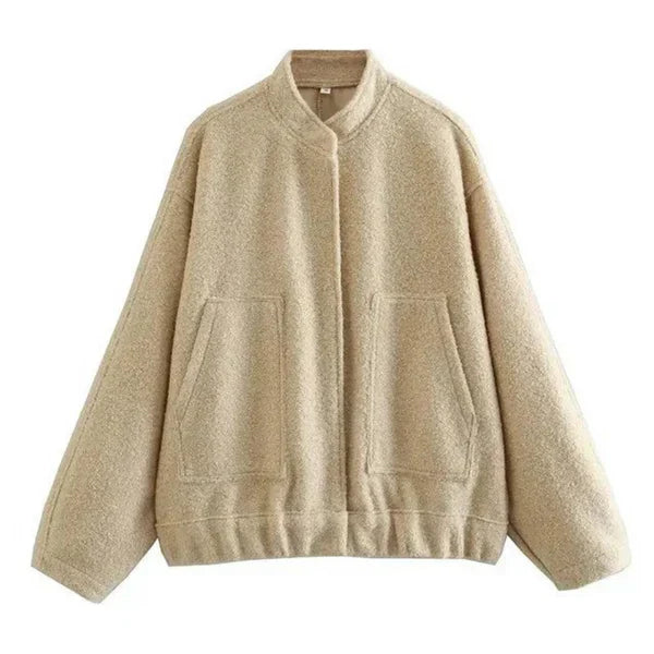 Avelena Oversized Bomber Jacket For Women By Streetwave Windproof Warmth Relaxed Fit