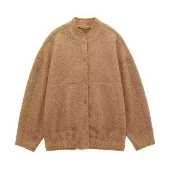 Street Wave Oversized Bomber Jacket For Urban Style Lovers Warm Cozy Comfortable Weather Ready