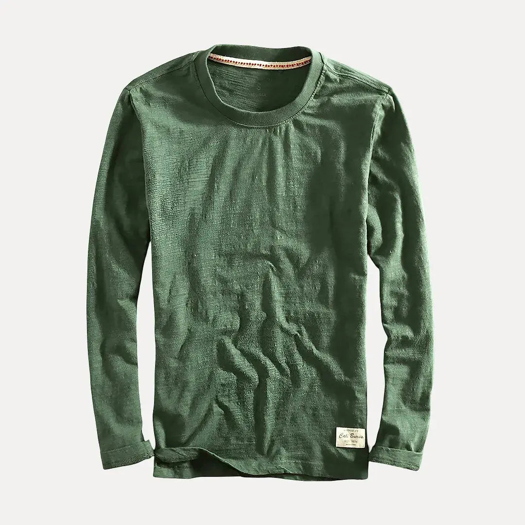 Waylynn Axel Organic Cotton Long Sleeve Shirt Unisex Relaxed Fit Butter Soft