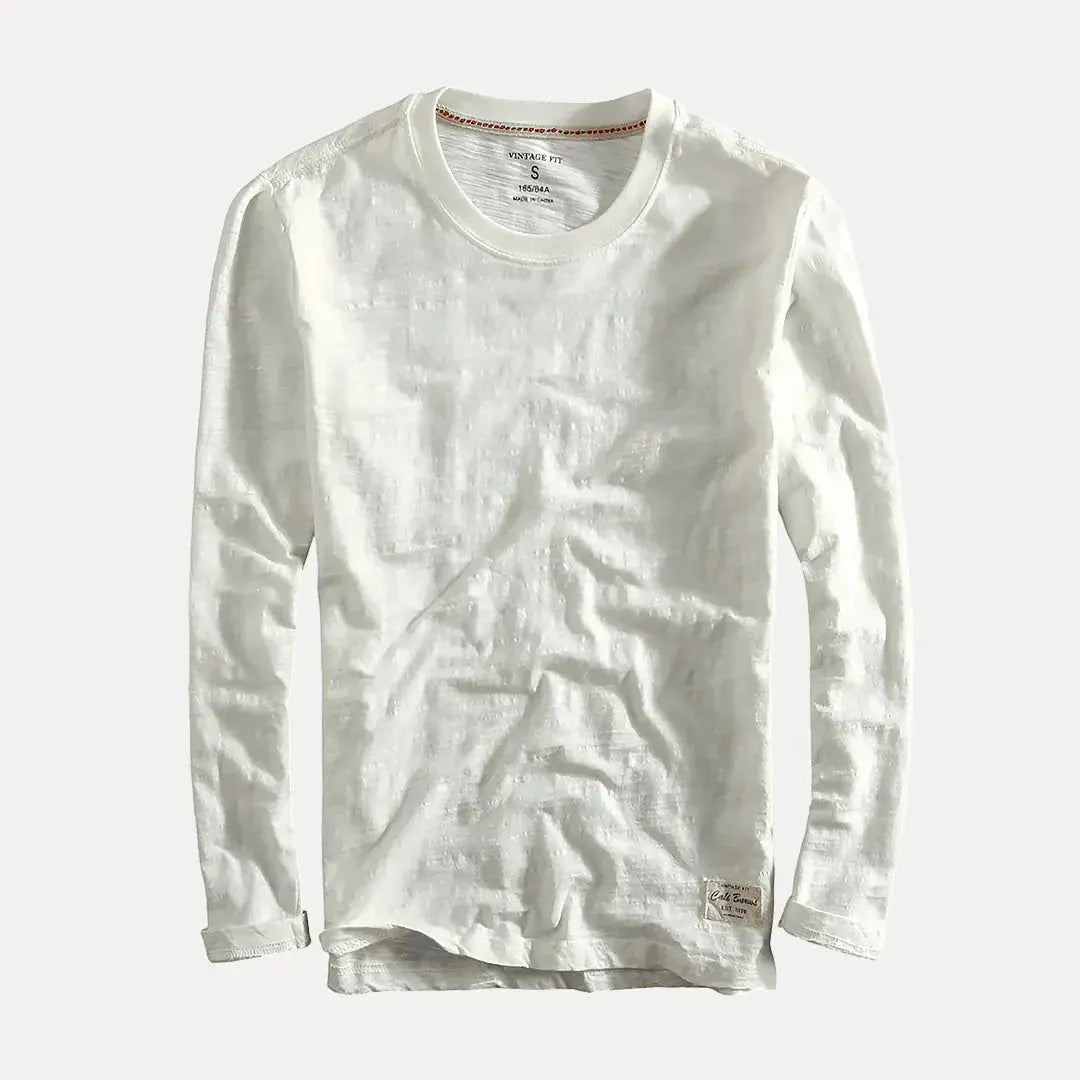 Waylynn Axel Organic Cotton Long Sleeve Shirt Unisex Relaxed Fit Butter Soft