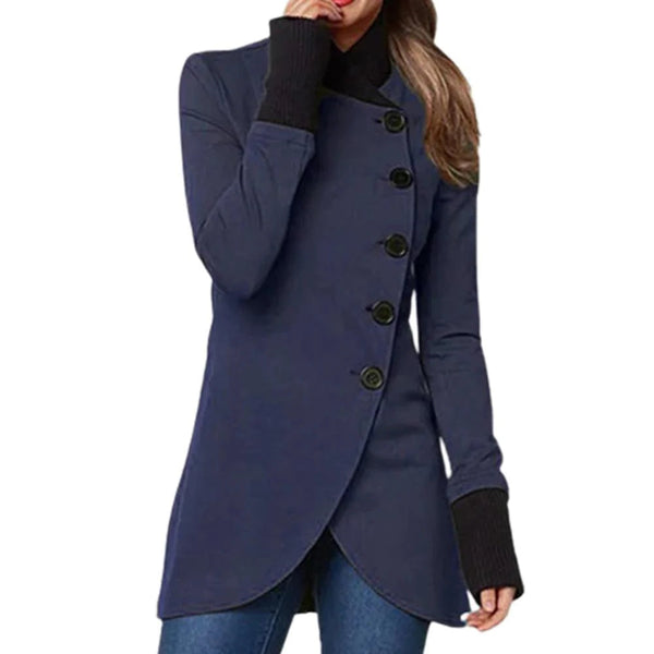 Street-Wave Womens Functional Jacket Warmth And Style Button Closure Coat For Everyday Wear
