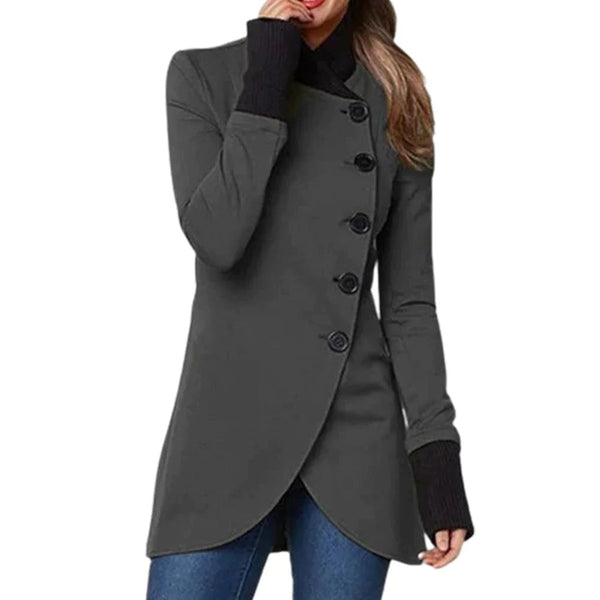 Street-Wave Womens Functional Jacket Warmth And Style Button Closure Coat For Everyday Wear