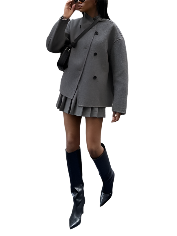 Street-wave Wool Blend Coat For Women Timeless Warmth And Modern Elegance For Everyday Street Style