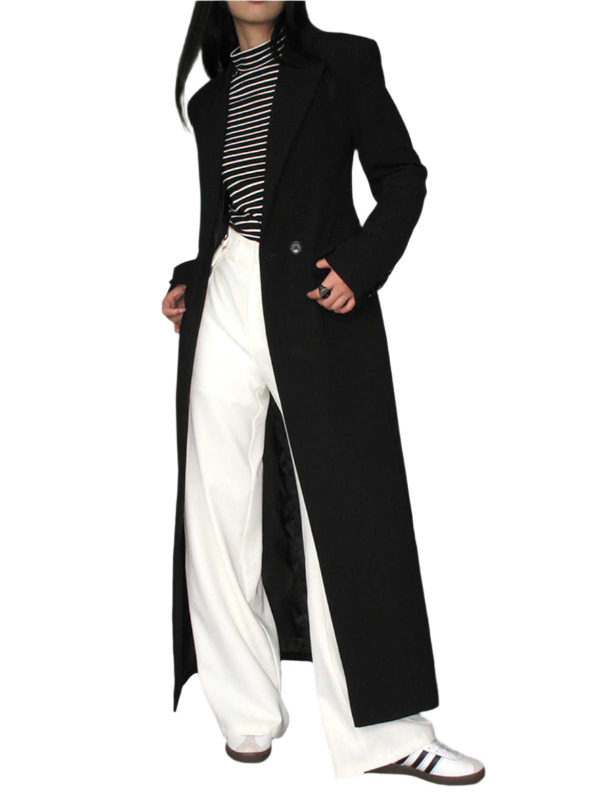 Streetwave Womens Long Coat With Timeless Elegance For Everyday Street Style And Modern Sophistication