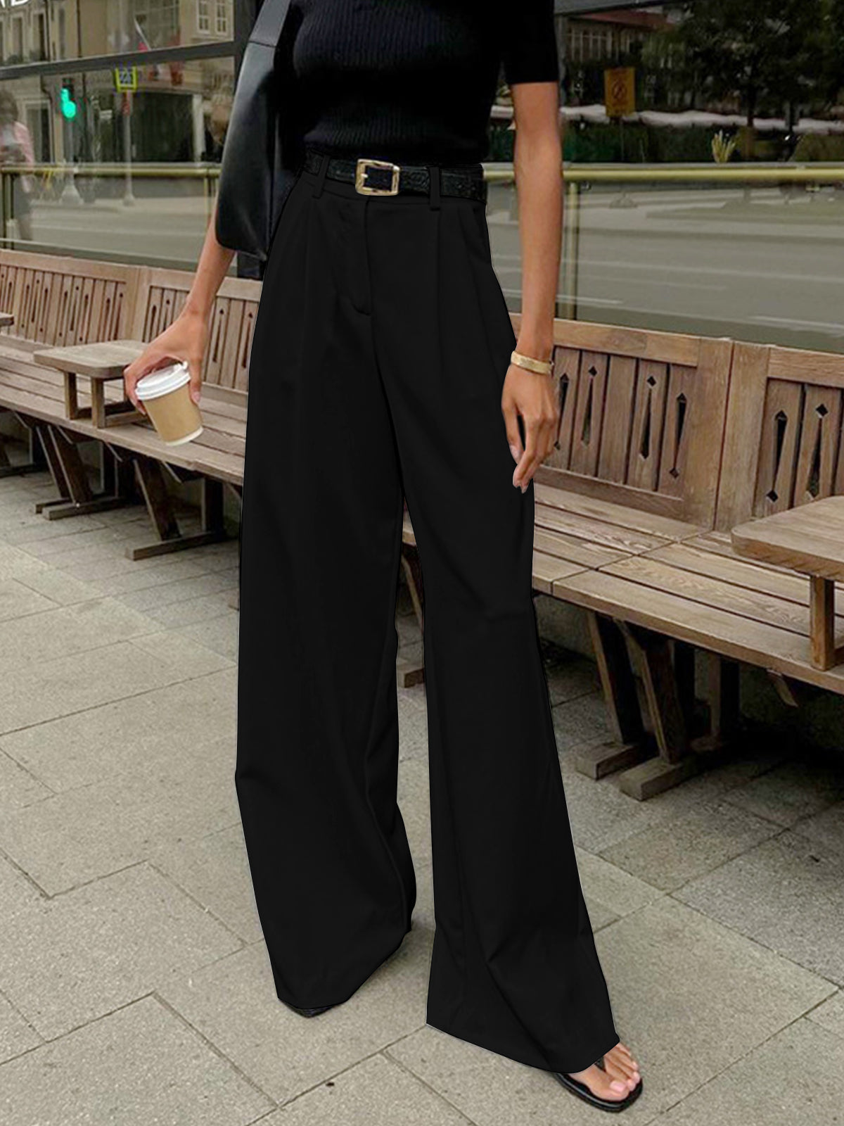 Street-Wave Lily Polished Tailored Office Trousers For Women